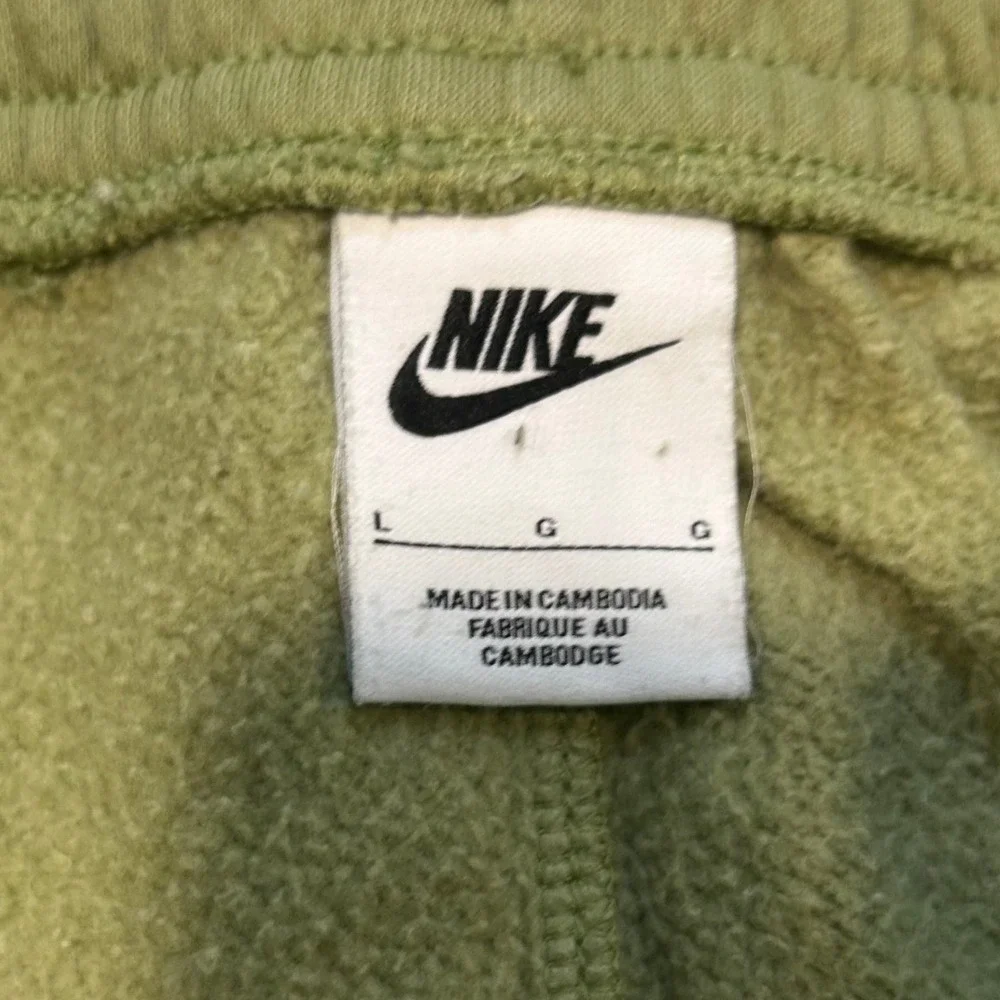 Nike Cargo Sweatpants Mens Olive Green Fleece Tapered Joggers Lounge Large